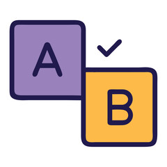 A B Testing Icon