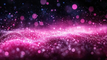 Vibrant abstract background with swirling pink and purple bokeh lights creating a dreamy atmosphere