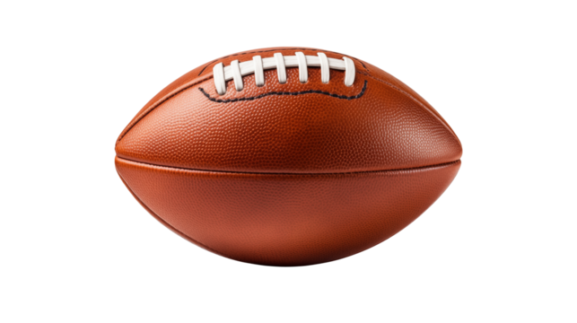 American Football Close up Studio Shot on Black Background