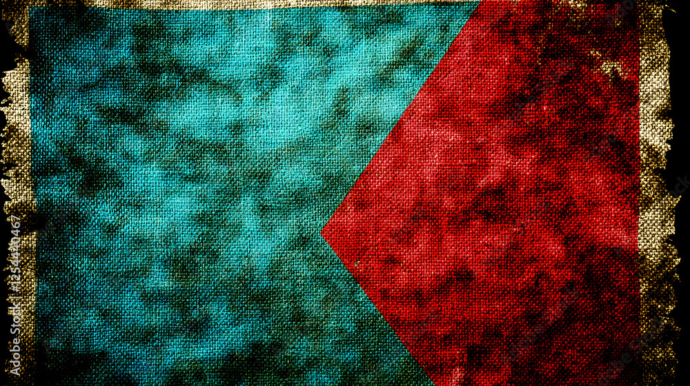 Poster abstract art composition with geometric shapes studio digital image creative environment close-up vi