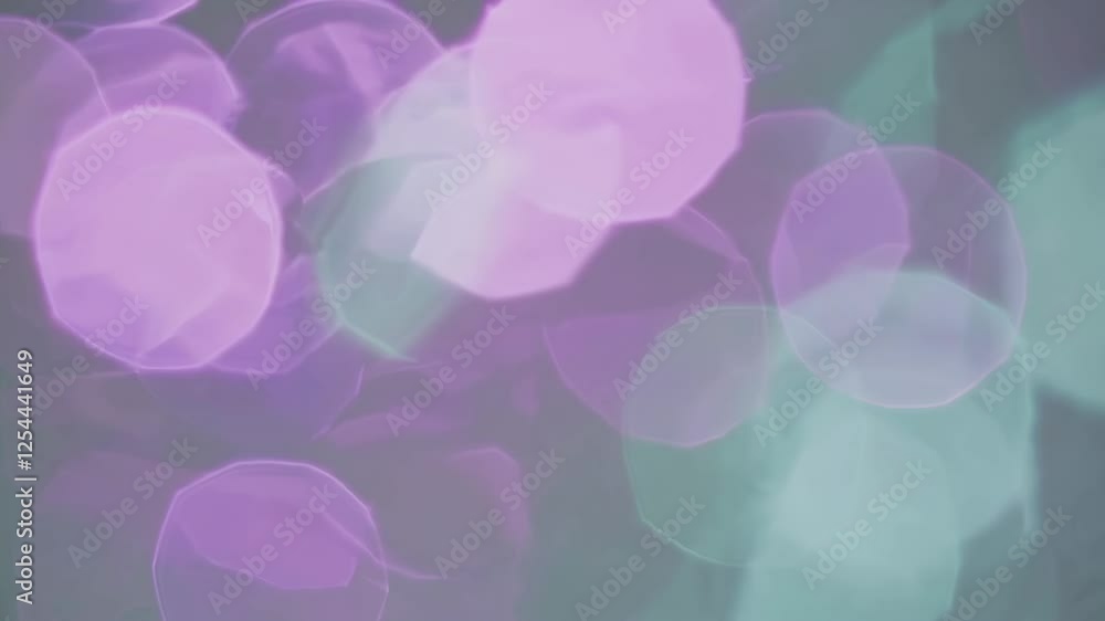 Poster pink and green bokeh lights in soft focus, abstract background. artistic and dreamy aesthetics conce