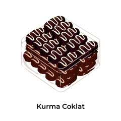 Indonesian Lebaran Snack Kue Kering Eid Fitr Kurma Cokelat