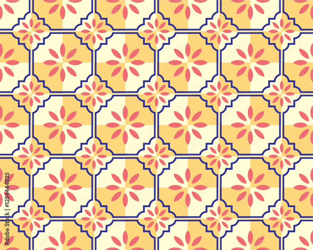 Poster mosaic pattern vector design