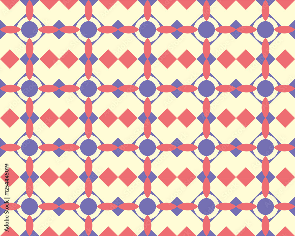 Poster mosaic tile pattern vector design