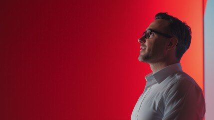 Driving Successful Project Management with Leadership and Innovation, Confident CEO presenting in a professional setting, ideal for business-related visuals.