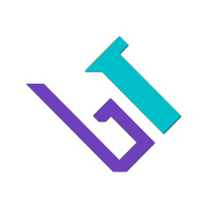 creative modern color full letter logo design