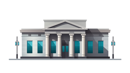 Classic Greek Style Building Architectural Design