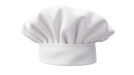 White Chef Hat Culinary Professional Image