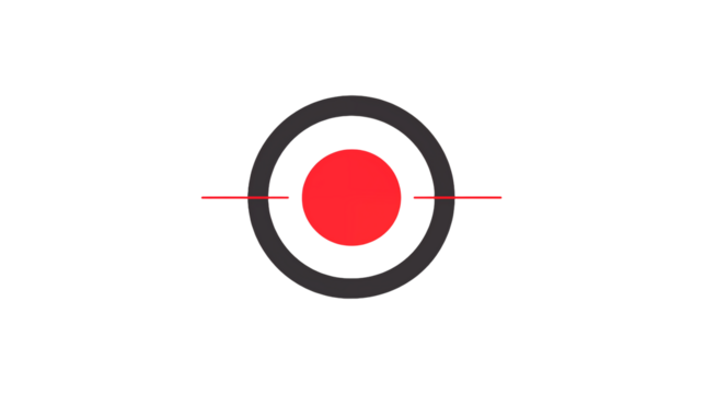 Abstract Red Circle Target Graphic Design Element