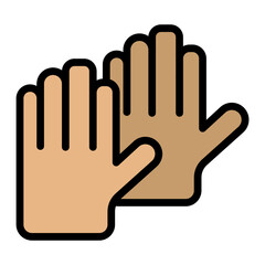 Gloves Vector Filled Icon Design