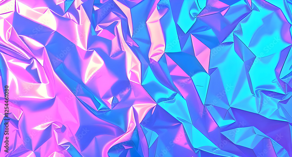 Poster holographic iridescent texture: abstract background showcasing a vibrant and dynamic interplay of ir