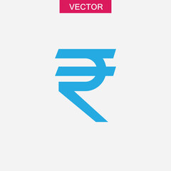 India rupee icon. Vector flat black simple trendy style illustration for web and app..eps