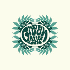 tropical leave frame decoration vector art