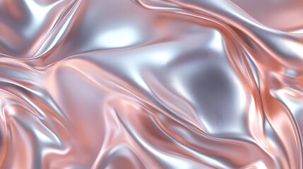 Obraz premium Close up of shiny metallic surface with soft textures and calming colors in a balanced composition