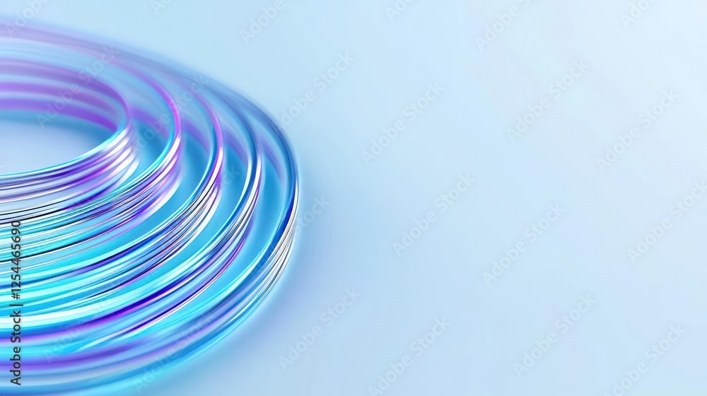 Poster abstract circular design with light colors