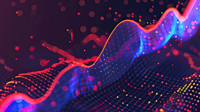 abstract financial forecasting models and predictive analytics