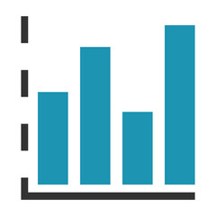 Analytics, bars, statistics, chart, axis icon