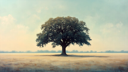 Fototapeta premium lonely tree in the field