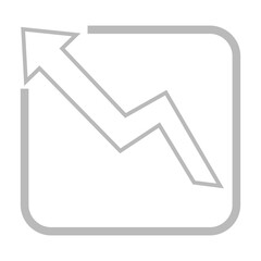 Growth, chart, arrow, up icon