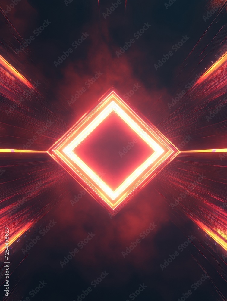 Poster Exploring the intricate design of a microchip with glowing patterns and energetic visual effects. Generative AI