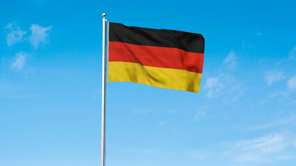 High detailed flag of Germany. National Germany flag. Europe. 3D illustration.