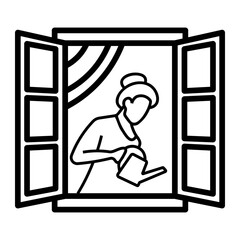 window Line Icon
