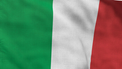High detailed flag of Italy. National Italy flag. Europe. 3D illustration.