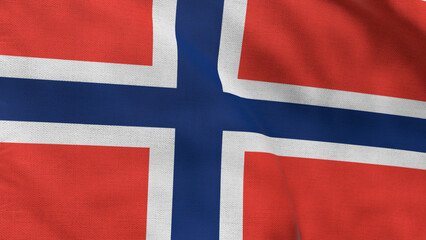 Fototapeta premium High detailed flag of Norway. National Norway flag. Europe. 3D illustration.