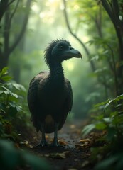 Fototapeta premium Bird in the Heart of a Tropical Forest