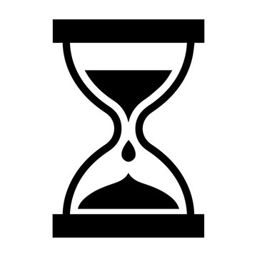 Sand clock, sand watch, egg timer icon