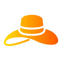 pamela hat Gradient icon