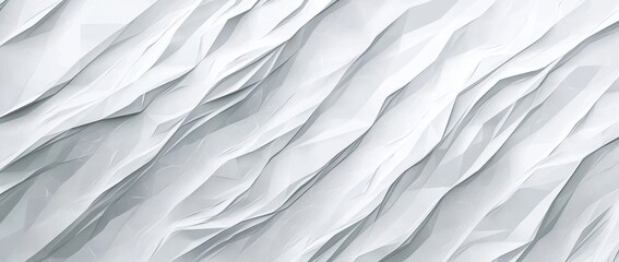 Obraz premium Abstract white crumpled paper texture background. (3)