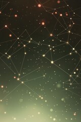 Fototapeta premium Abstract Network of Glowing Dots and Lines