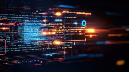 Abstract Digital Technology Design