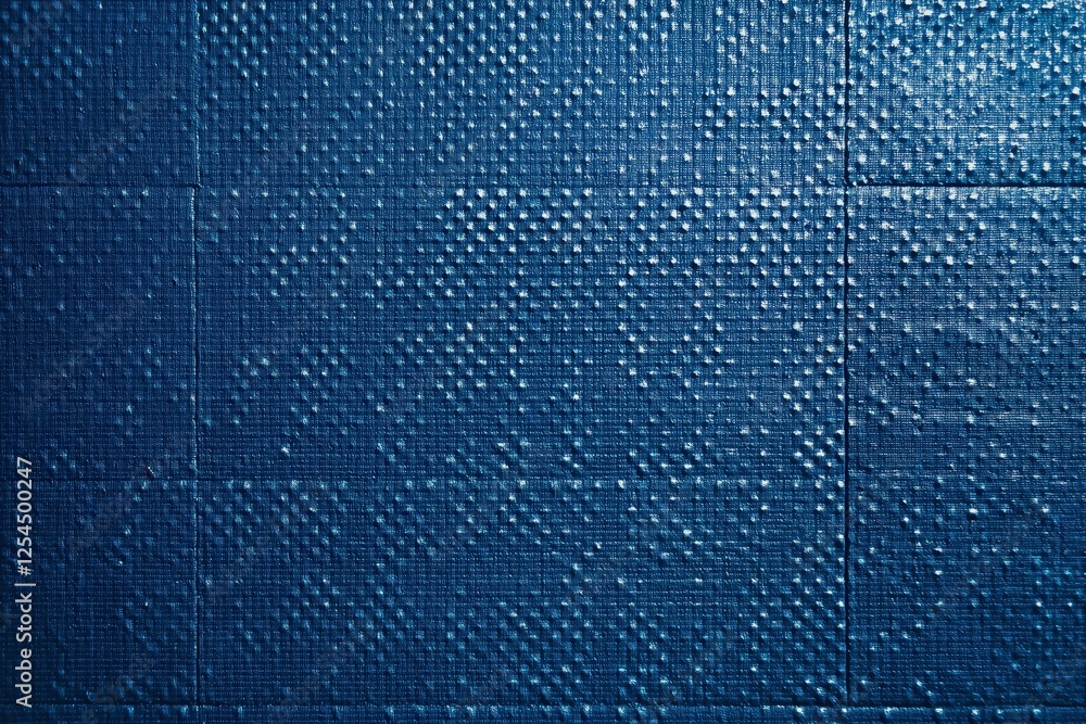 Poster dark blue textured background: a close-up shot reveals the intricate texture and deep blue hue of a 