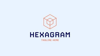 Hexagonal logo for engineers, contractors, construction companies, developers, civil construction, mechanics and general works. Editable vector logo