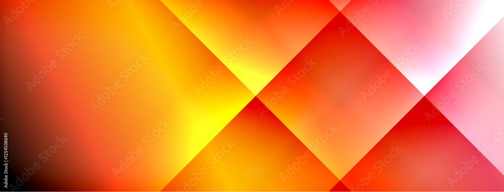 Poster Colorful gradient with lines made of shadow and light. Creative background