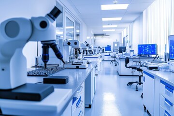 Tranquil testing lab uses robotic vision for detailed material defect analysis.