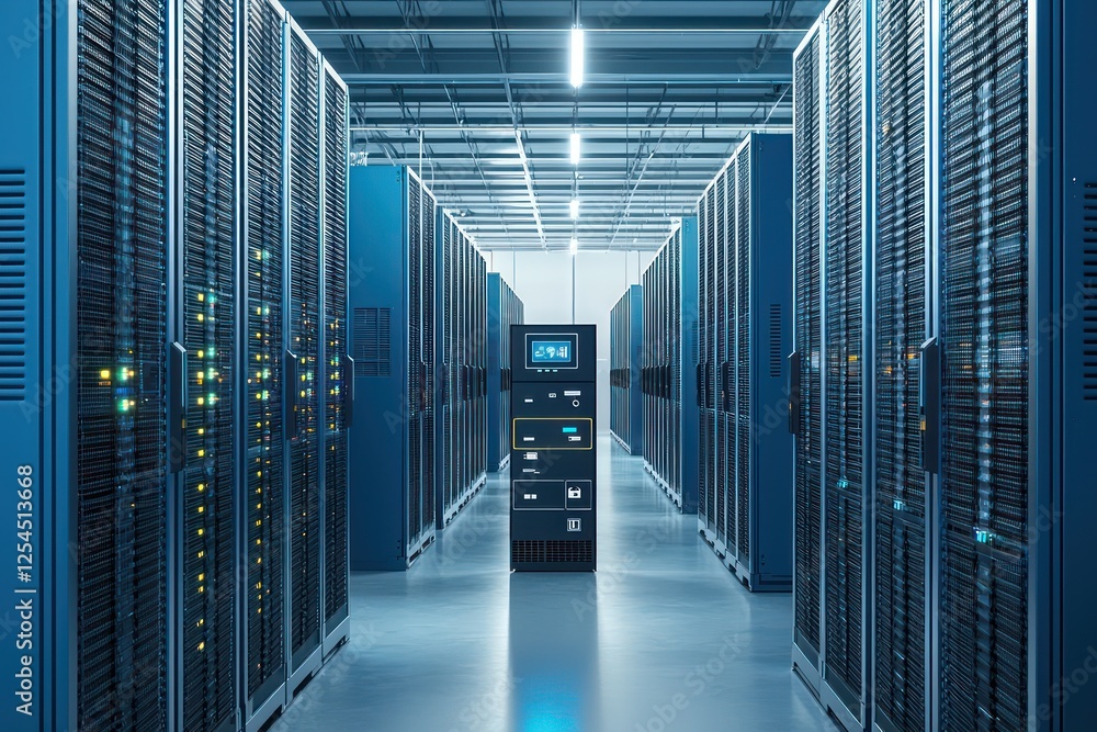Poster 5g-enabled edge computing tools analyze iot delivery data at serene logistics center.