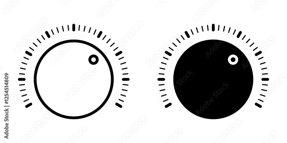 Poster volume control icons set. for mobile concept and web design on white background