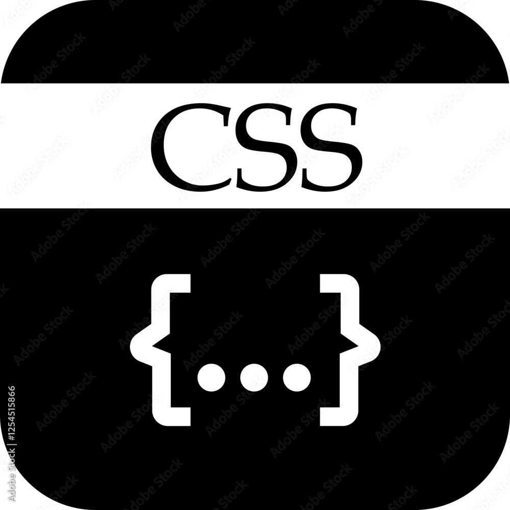 Fototapete File icon. Format of document on computer flat symbol. CSS file sign. Audio extension graphic multimedia sign application software folder. Presentation audio design isolated on transparent background.