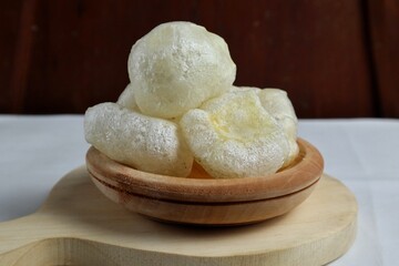 Jange Crackers, is a Traditional Indonesian Food made from Fried Cowhide