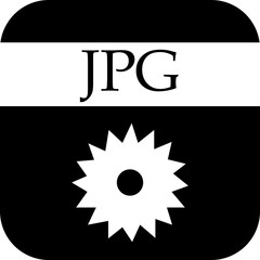 File icon. Format of document on computer flat symbol. Jpg file sign. Audio extension graphic multimedia sign application software folder. Presentation audio design isolated on transparent background.