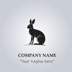 Rabbit logo company illustration