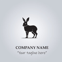 Rabbit logo company illustration
