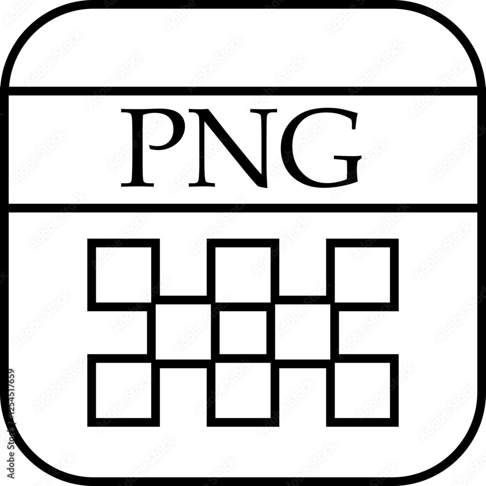 Fototapete file icon. format of document on computer outline symbol. png file sign. audio extension graphic mul