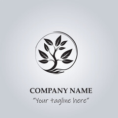 Tree logo company vector illustration
