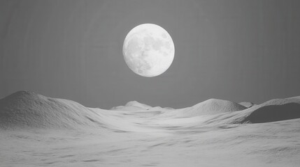Moonlit Snowscape