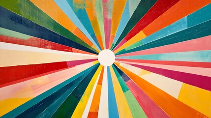 Vibrant Radiance: An Abstract Burst of Color
