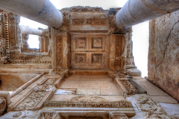 Ancient Marble Building Ruins Perspective